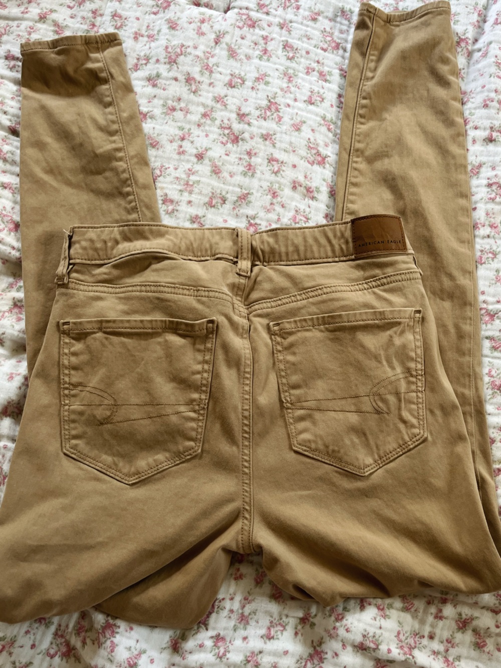 American Eagle Outfitters Khaki Straight-Leg Khakis